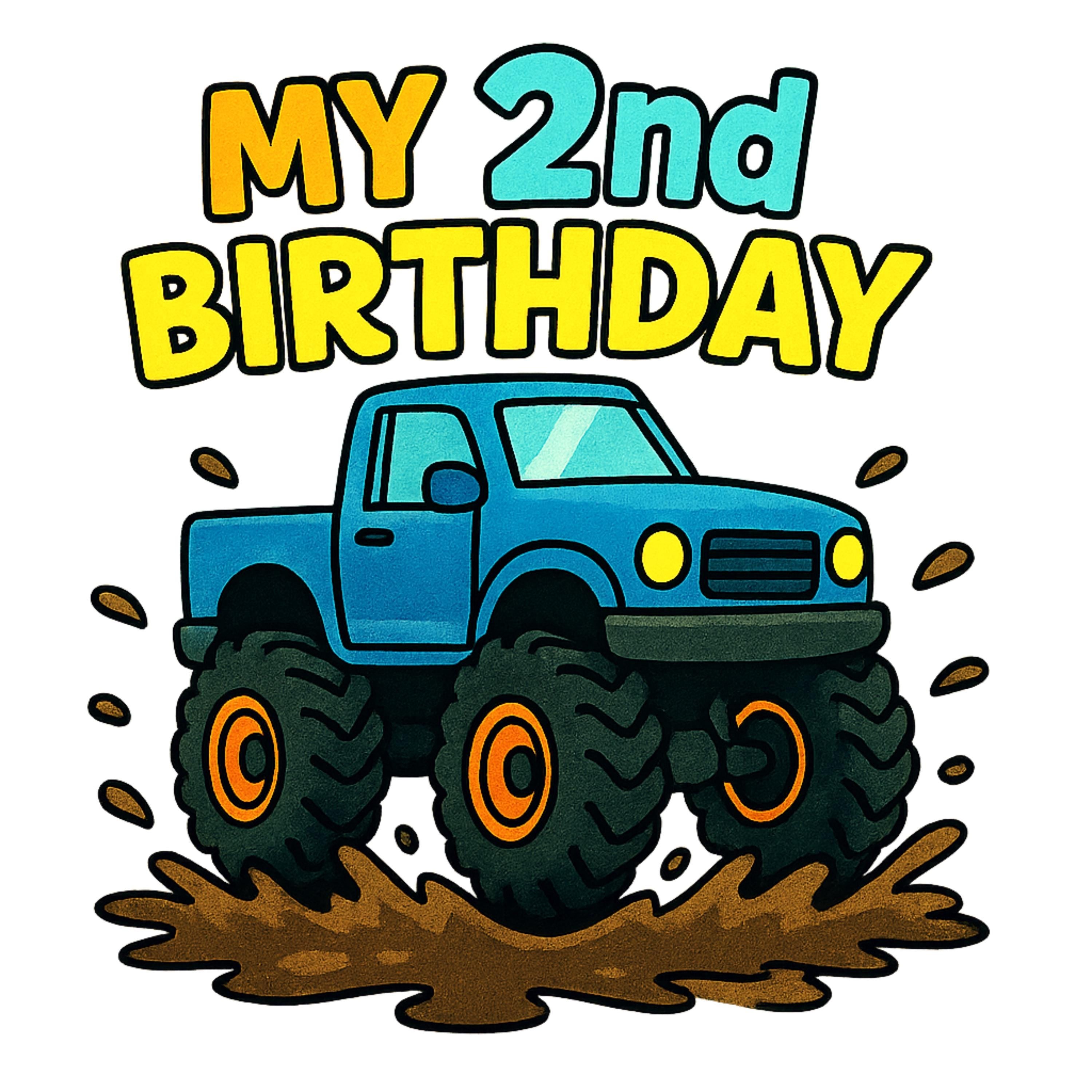 Construction Birthday Boy Shirt Design | 3nd Birthday Printable Graphic | Editable Digital Download