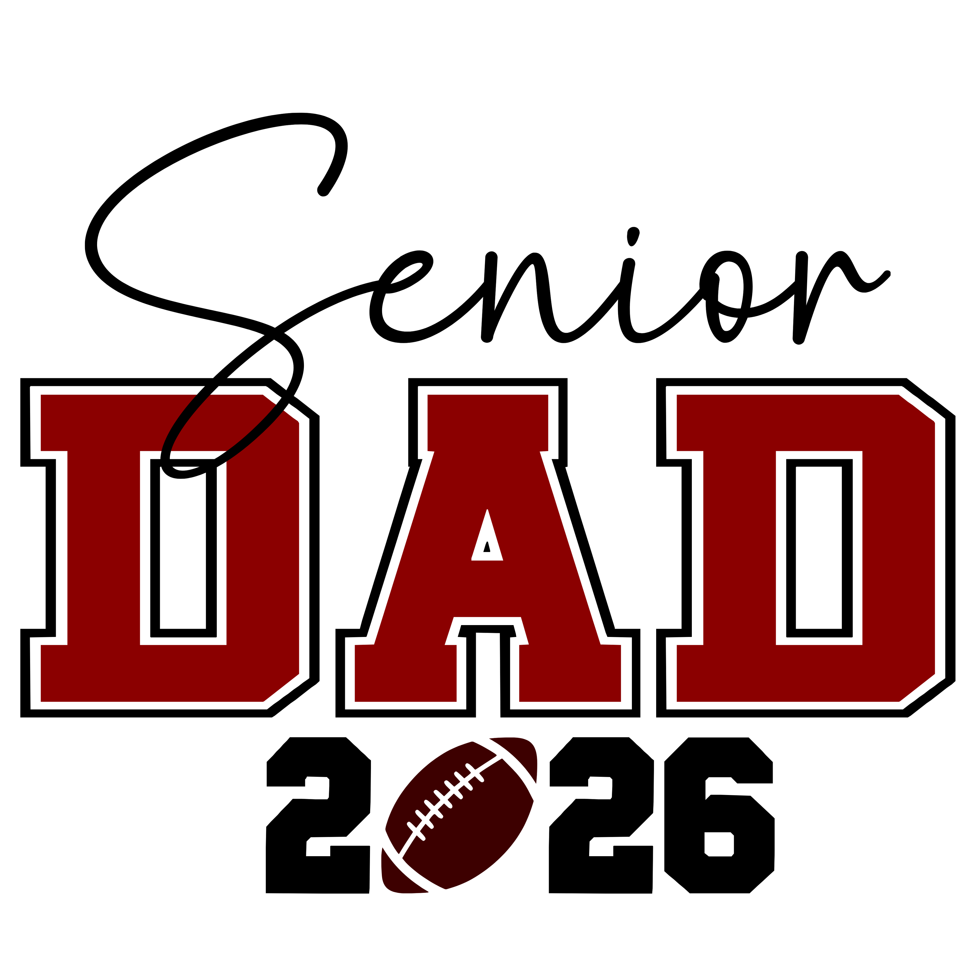 🎓 Senior 2026 Football Mom/Dad SVG/PNG/JPG Bundle of 32 – Digital Files