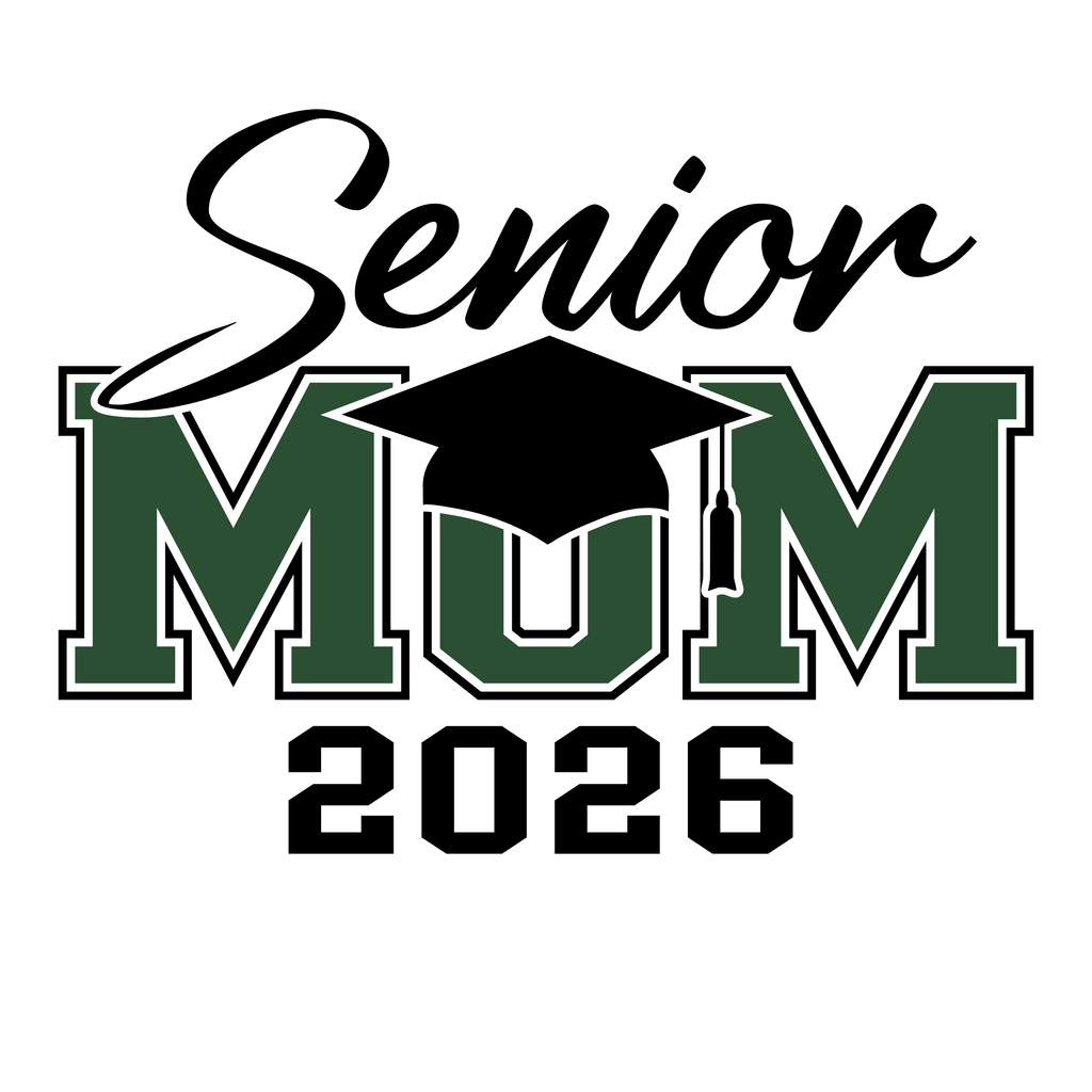 🎓 Senior 2026 Mom/Dad Bundle of 40 (Forest Green/Black)– SVG | PNG | JPG