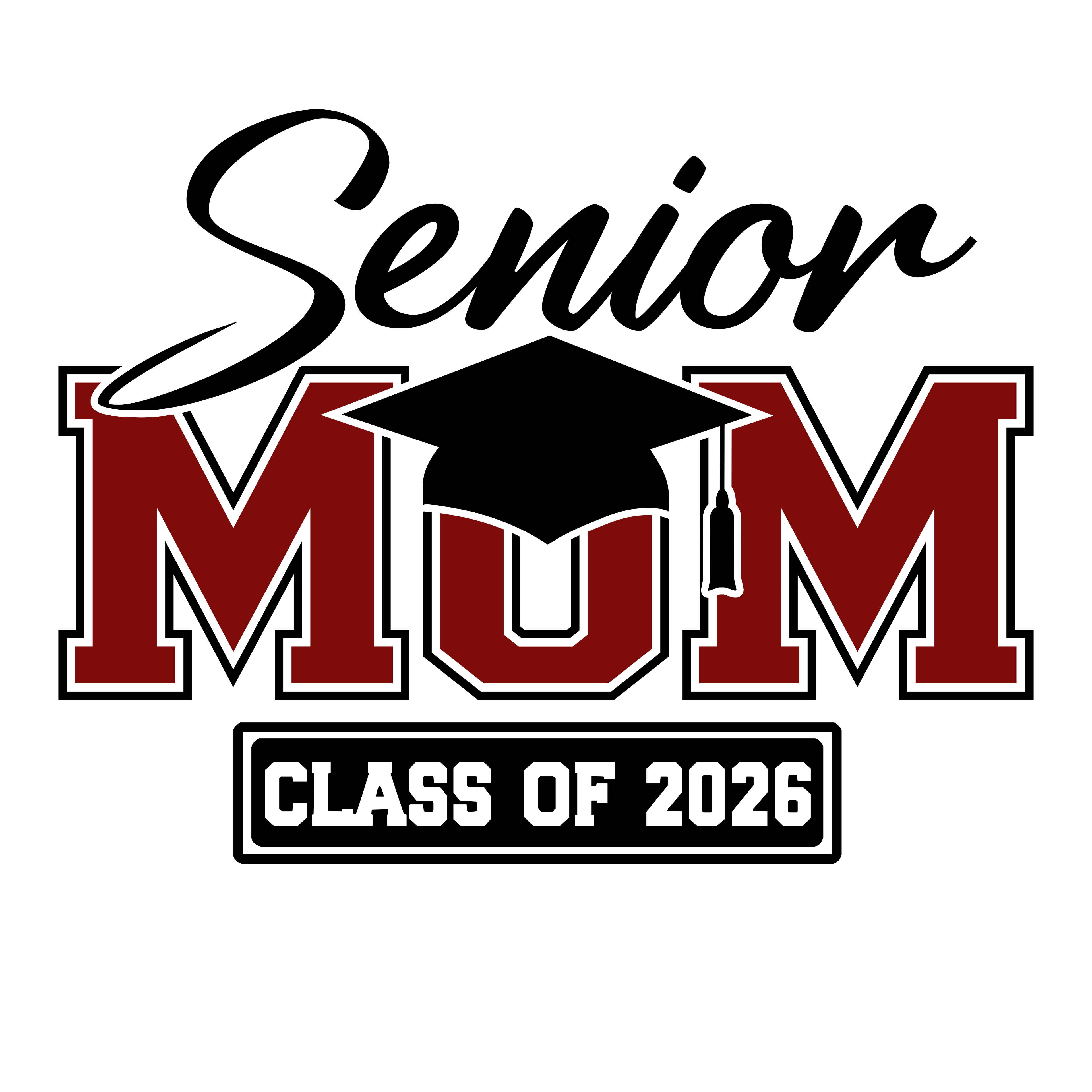 🎓 Senior 2026 Mom/Dad Bundle of 40 – SVG | PNG | JPG
