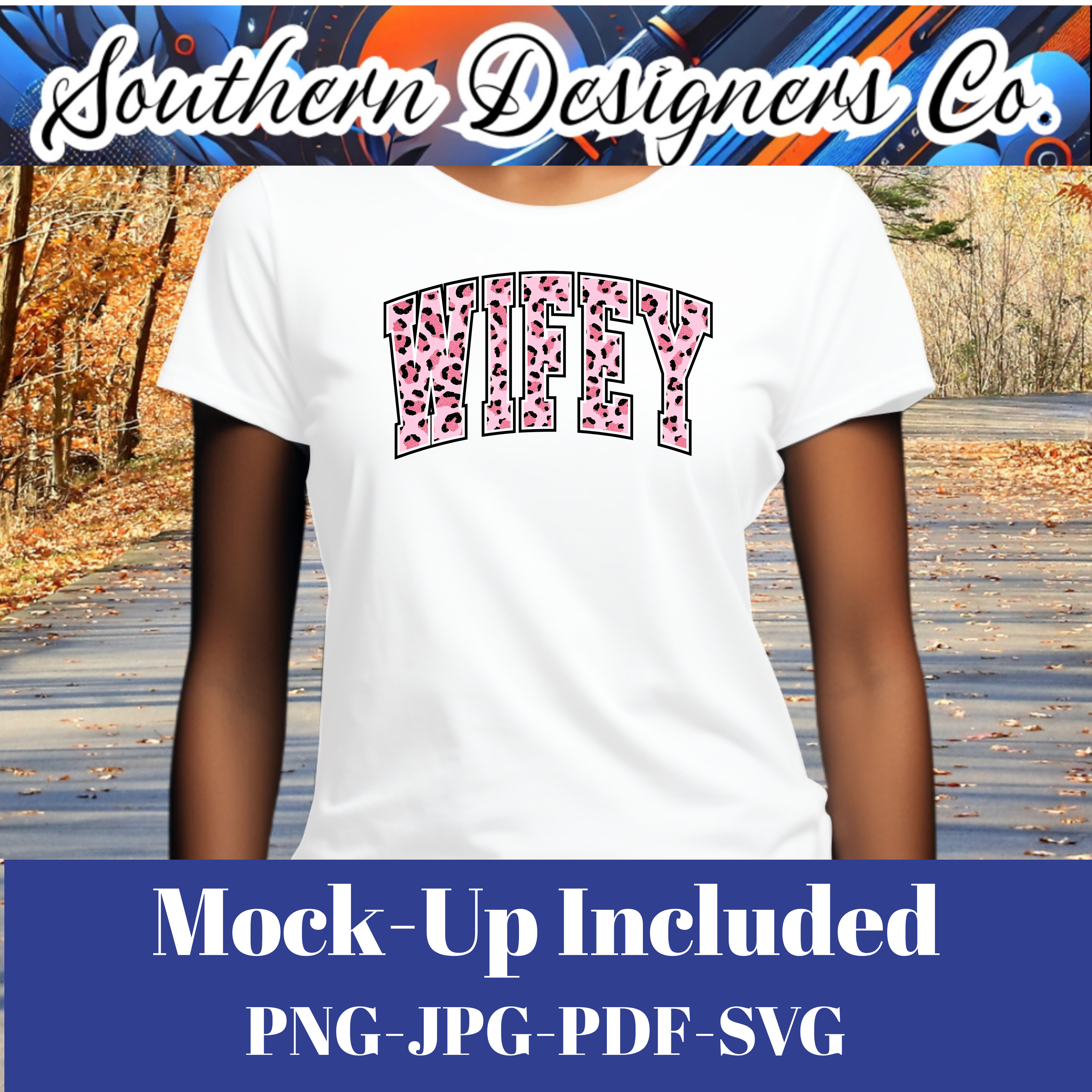 Wifey Pink Leopard SVG PNG JPG – Digital Download Graphic for Shirts, Mugs & Crafts